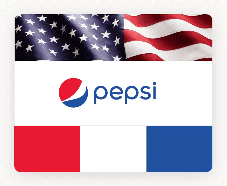 Kolor logo znanych marek - logo Pepsi